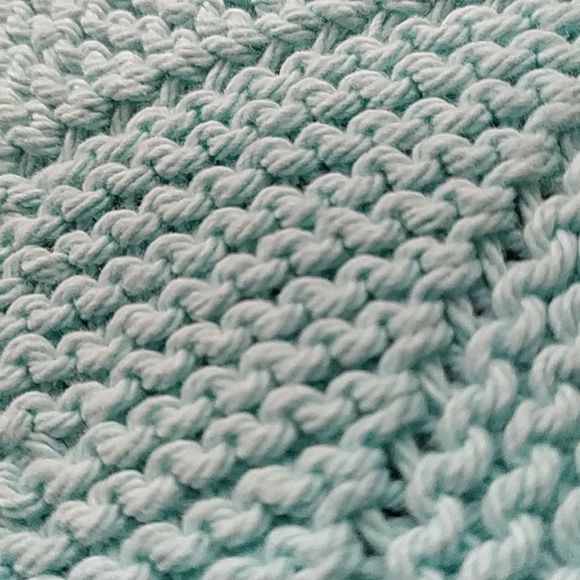 Hand Knit Dish Cloth and Mini Scrubbing Cloth - Picture 5 of 8